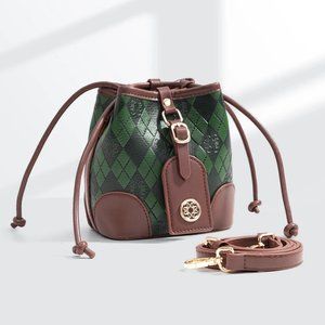 POHCE bucket bag 2023 NWT Green shoulder bag fashion texture bucket bag 2211